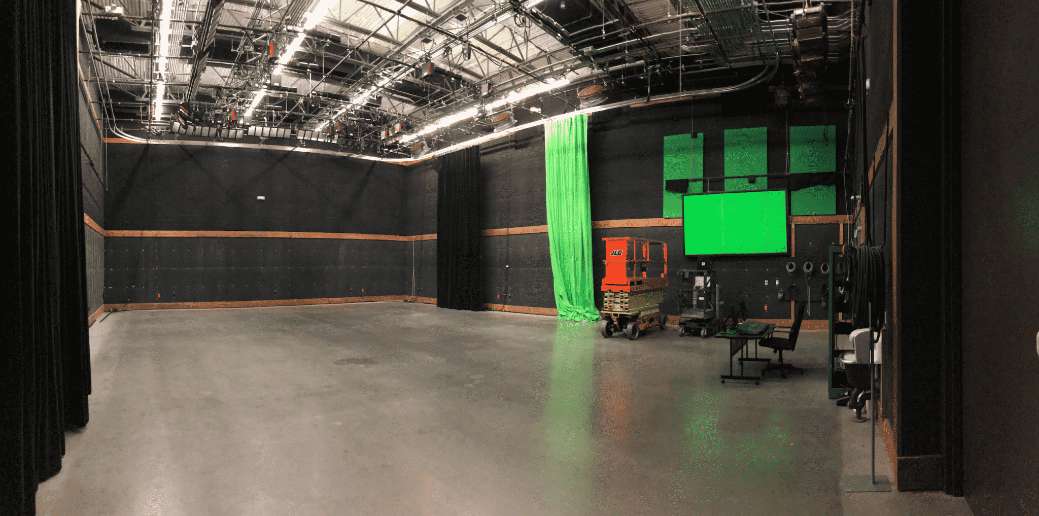 Empty film and television studio, Stage B.